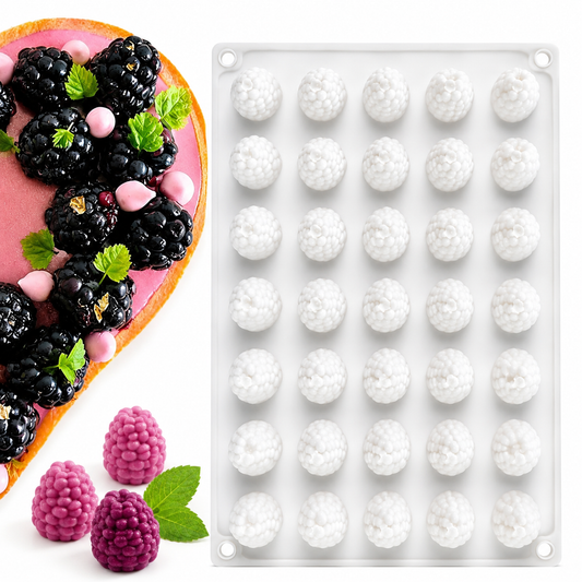35 Cavity Raspberry Fruit Entremet Silicone Mold