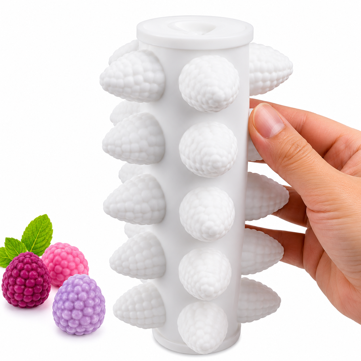 35 Cavity Raspberry Fruit Entremet Silicone Mold