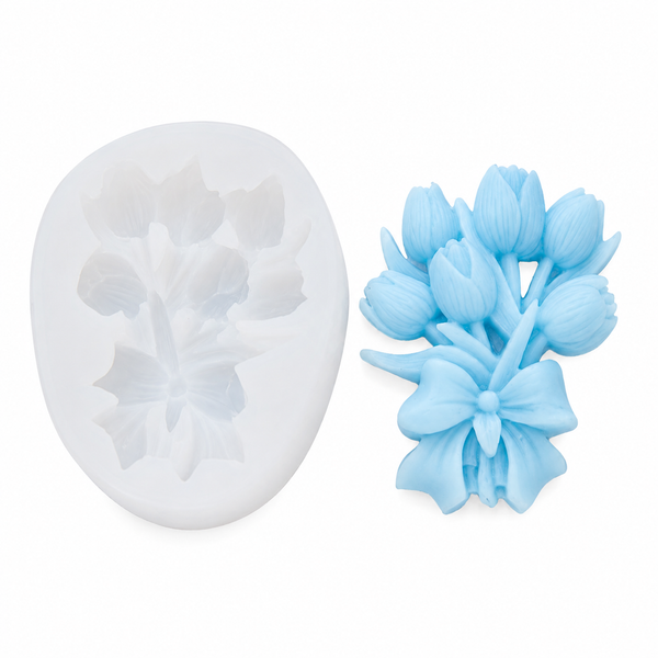 3D Flower Silicone Mould for Candle Making Floral Soap Resin Art and DIY Decorations