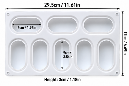 3D Oval Silicone Cake Mold for Chocolate Cake Pastry Pudding Jelly & Baking