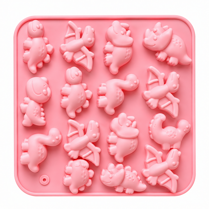 3D Dinosaur Silicone Mold Cute Dinosaur Chocolate Candy Jelly Soap Candle