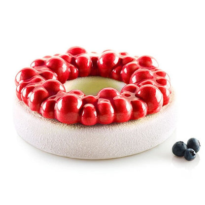 3D Cherry Bubble Crown Silicone Cake Mold Chocolate Pastry Jelly & Dessert Decoration