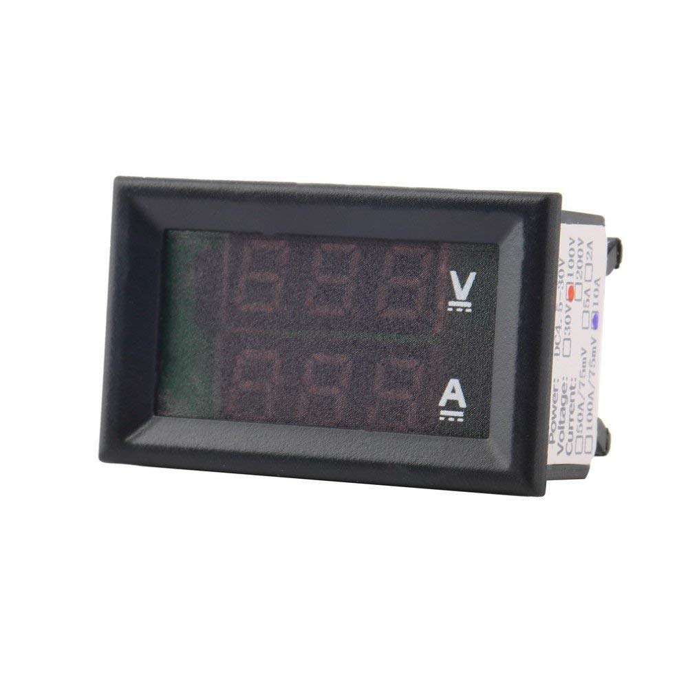 Digital Voltmeter (0-100V) and Ammeter (10A) Dual LED Voltage Current Measurement Module