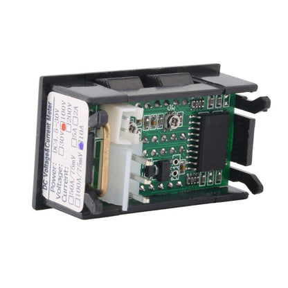 Digital Voltmeter (0-100V) and Ammeter (10A) Dual LED Voltage Current Measurement Module