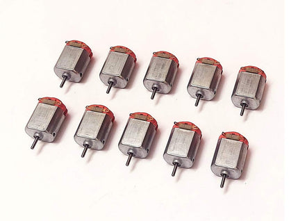 (Pack of 10) DC Motor for DIY Projects Small Electric Toy Motor Kit 3V to 6V DC Motor Kit