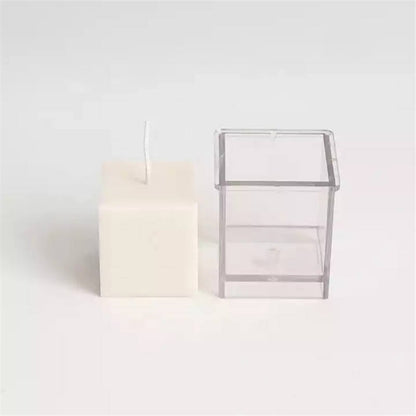 3D Square Plain Pillar Mould Polycarbonate Material Mold For Home Decoration (2.7"x 2.5")