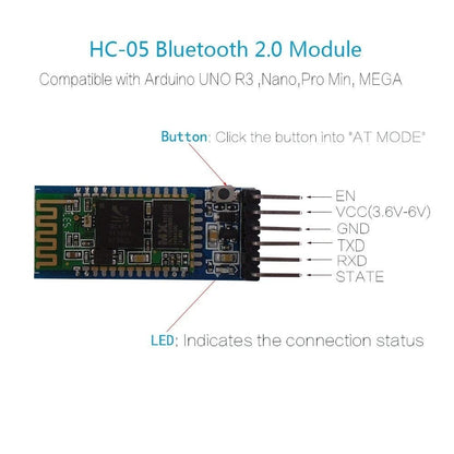 HC-05 6pin Bluetooth Module with Button