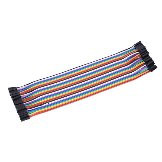 20CM DuPont Wire Color Jumper Cable 2.54mm 1P-1P Female to Female