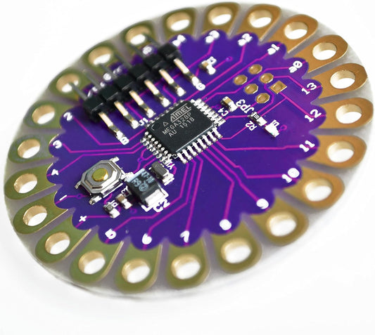 LilyPad 328 Main Board ATmega328P ATmega328 16M DIY Kit Micro USB ATtiny85 LilyTiny Main Board Buzzer WS2812 RGB TEMT6000 (1PCS ATMEGA328P)