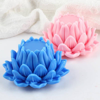 3D Lotus Flower Silicone Candle Mould for Candle Making Soap Resin Art & DIY Crafts