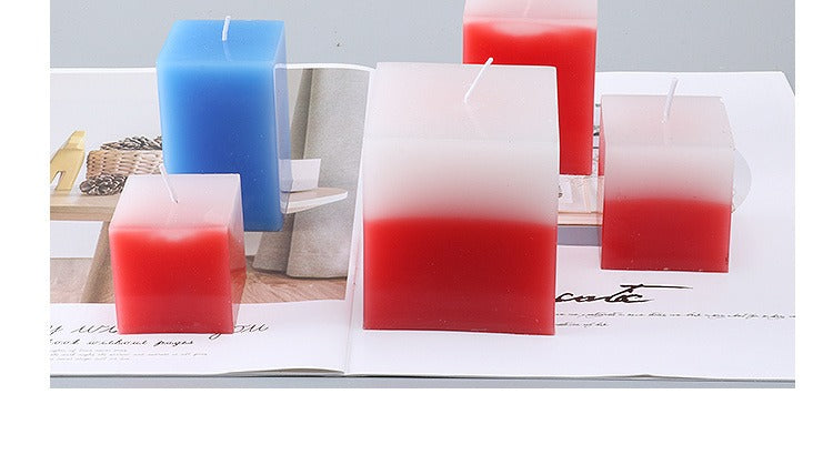 3D Square Plain Pillar Mould Polycarbonate Material Mold For Home Decoration (3.6"x 2.3")