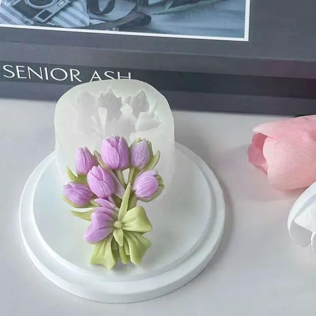 3D Flower Silicone Mould for Candle Making Floral Soap Resin Art and DIY Decorations