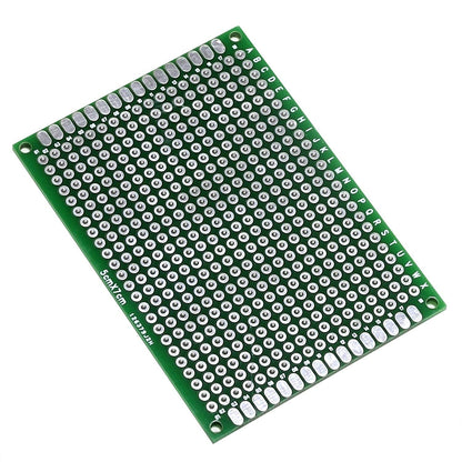 PCB Prototype Board, Double Sided PCB Proto Board for DIY Solder Breadboard, 5cm X 7cm(1.969" X 2.756") Universal Printed Circuit Board
