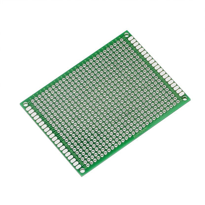 PCB Prototype Board, Double Sided PCB Proto Board for DIY Solder Breadboard, 6cm X 8cm(2.362" X 3.150") Universal Printed Circuit Board