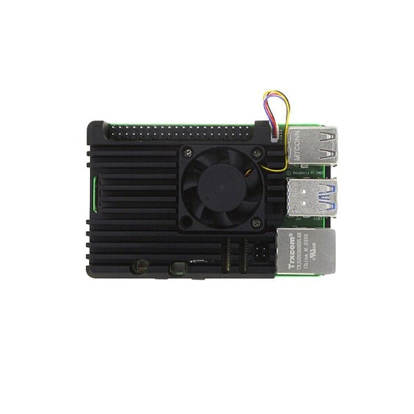 Raspberry Pi 5 Generation Shell Raspberry Pi 5 Active Cooling Heat Dissipation PWM Speed Control Fan Metal Armor Shell
