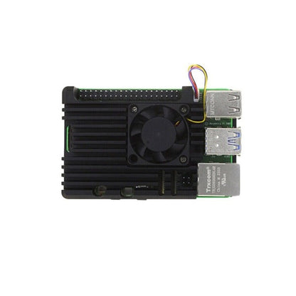 Raspberry Pi 5 Generation Shell Raspberry Pi 5 Active Cooling Heat Dissipation PWM Speed Control Fan Metal Armor Shell
