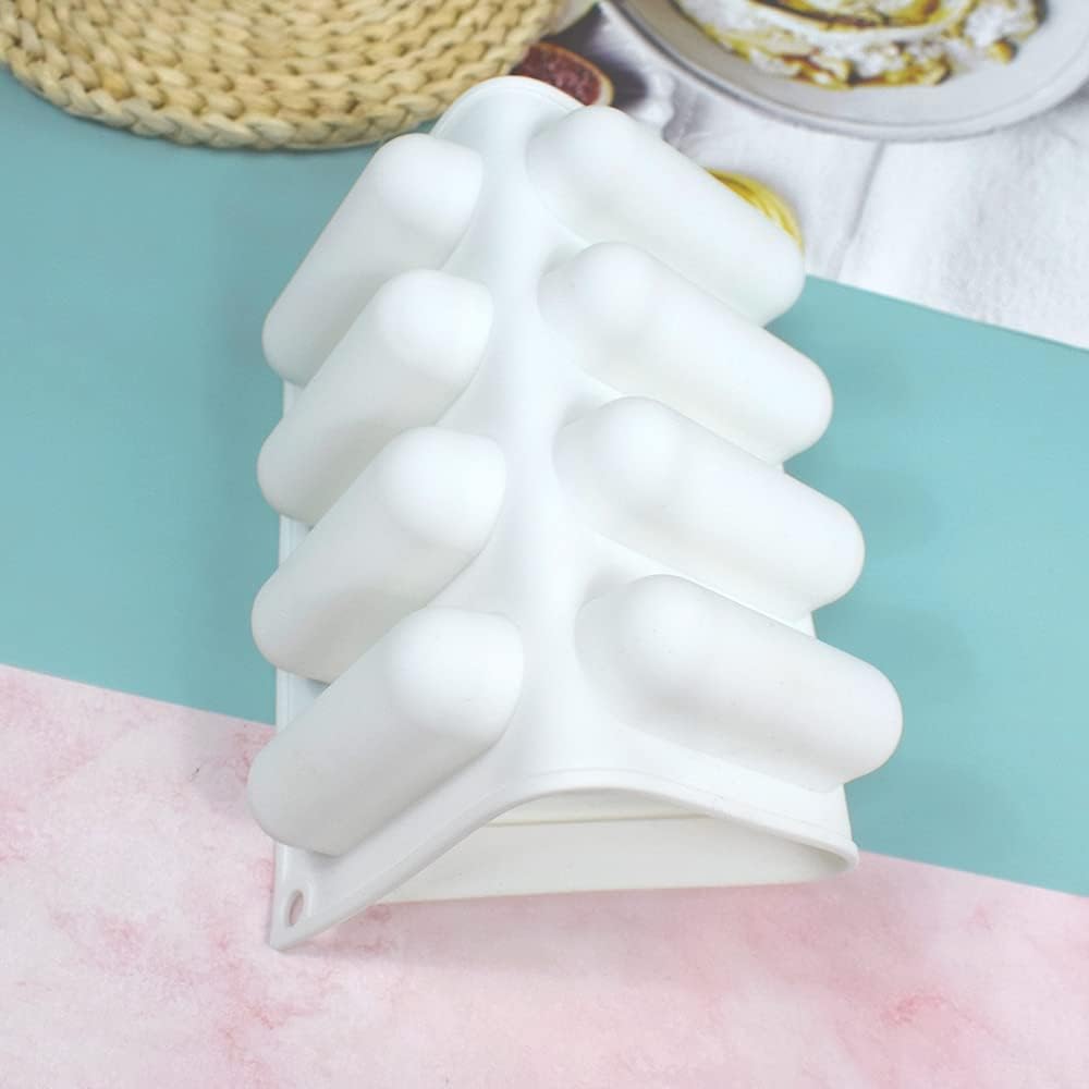 12 Cavity Mini Eclair Silicone Mould Chocolate, Pastry Jelly Pudding Ice Cream