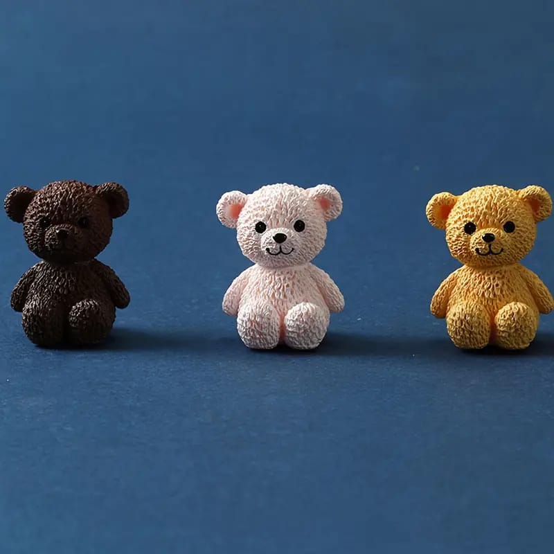 3D Feather Teddy Bear Silicone Mold for Candle Making Soap Making Resin Art & DIY Crafts