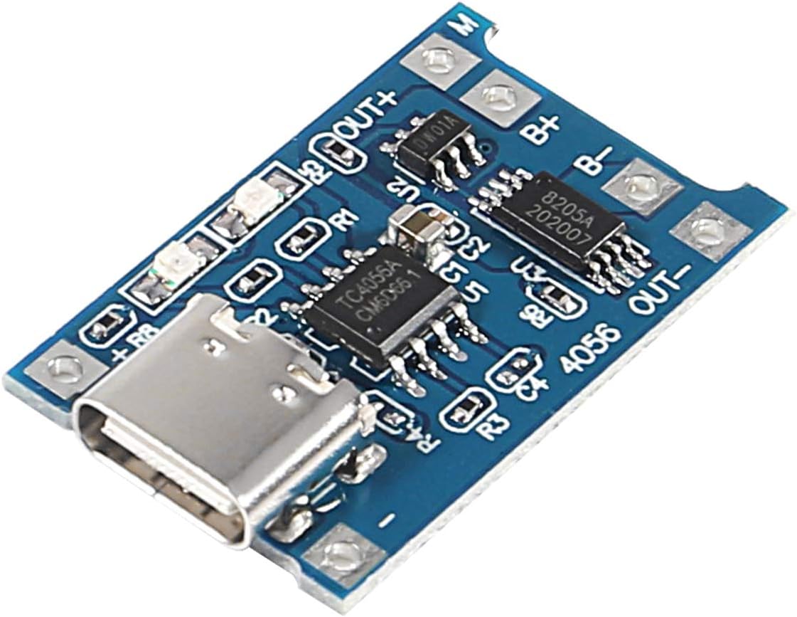 TP4056 Type-C USB 4.5-5.5V 1A 18650 Battery Charger Module Charging Board Dual Protection