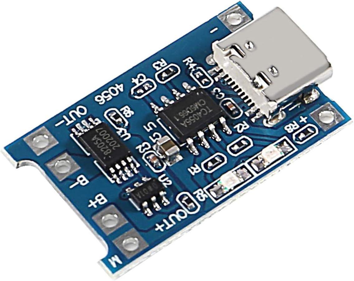 TP4056 Type-C USB 4.5-5.5V 1A 18650 Battery Charger Module Charging Board Dual Protection