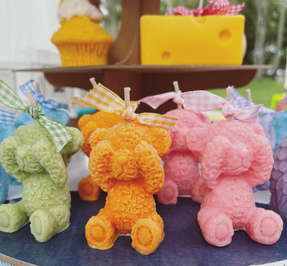 3D Teddy Bear Candle Mold  DIY Candle Making Decorative Wax Crafts & Handmade Gifts