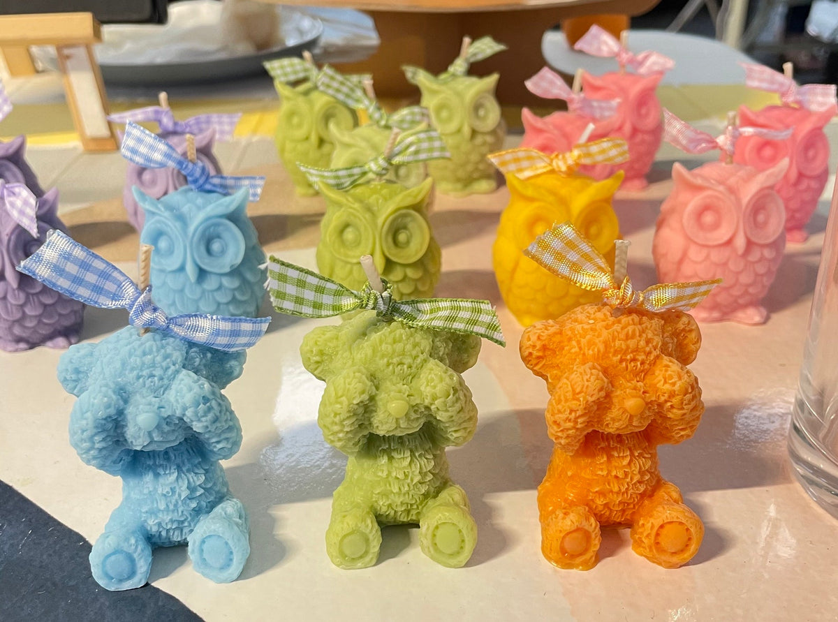3D Teddy Bear Candle Mold  DIY Candle Making Decorative Wax Crafts & Handmade Gifts