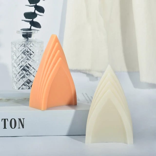 3D Tunnel Door Scented Candle Mold DIY Triangle Abstract Aroma Candle Mold