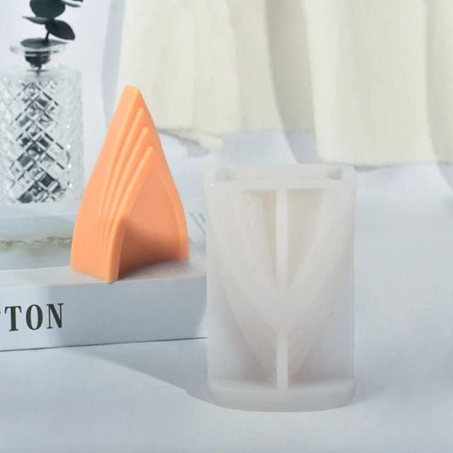 3D Tunnel Door Scented Candle Mold DIY Triangle Abstract Aroma Candle Mold