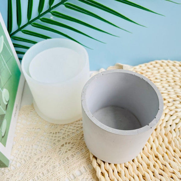 Cylinder Planter Silicone Mould for Decorative Pots Mini Plant Holders and DIY Home Decor