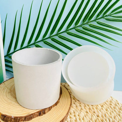 Cylinder Planter Silicone Mould for Decorative Pots Mini Plant Holders and DIY Home Decor