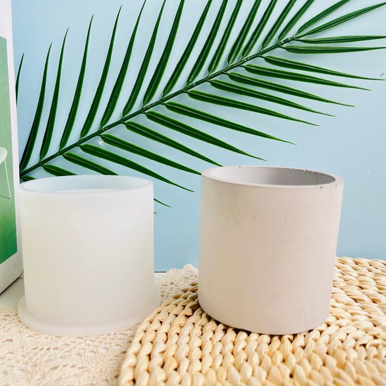 Cylinder Planter Silicone Mould for Decorative Pots Mini Plant Holders and DIY Home Decor