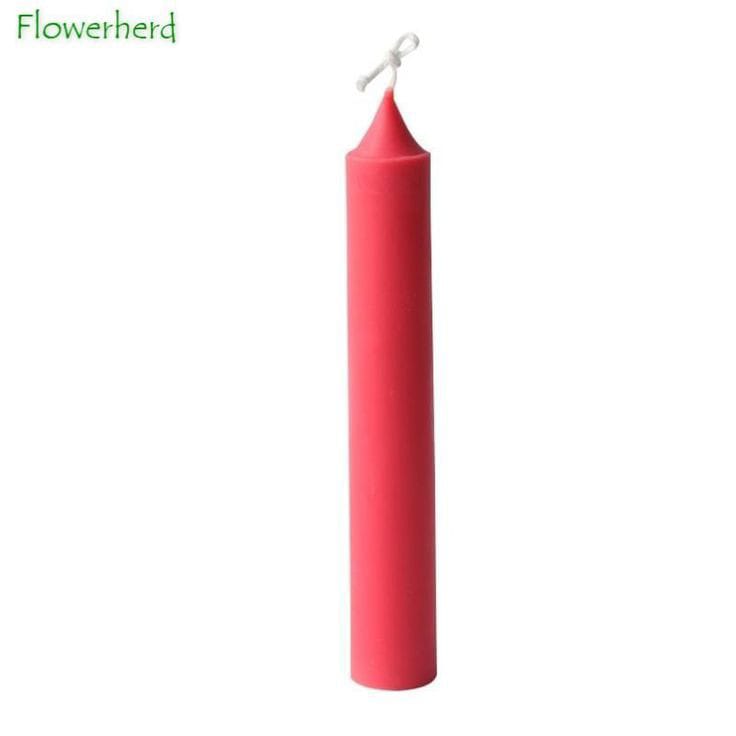 3D (7.1"x 1.4"inch) Plain Pencil Pillar Candle Mould Polycarbonate Mold Church Decoration Home Decor P24