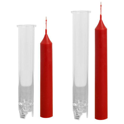 3D (7.1"x 1.4"inch) Plain Pencil Pillar Candle Mould Polycarbonate Mold Church Decoration Home Decor P24