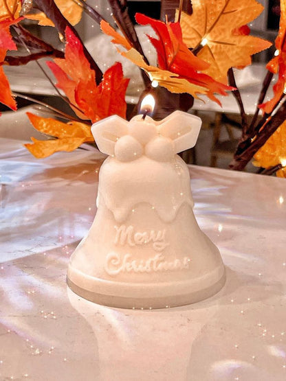 3D Christmas Bell Silicone Candle Mold (Christmas Bell) Merry Christmas theme