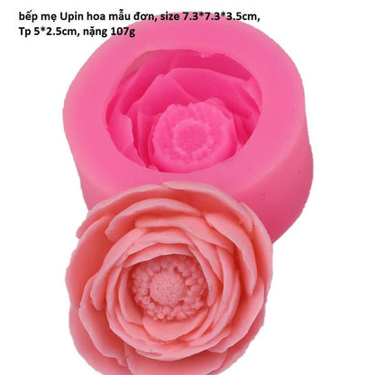 3D Floating Flower Petal Silicone Candle Mold DYF6045