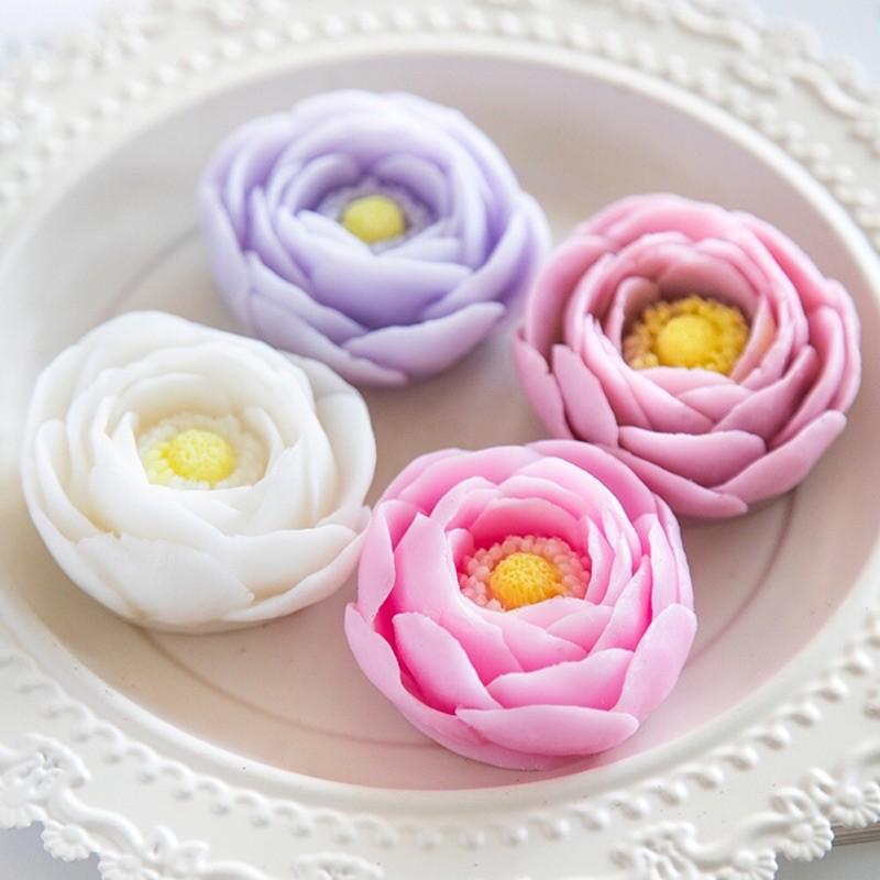 3D Floating Flower Petal Silicone Candle Mold DYF6045