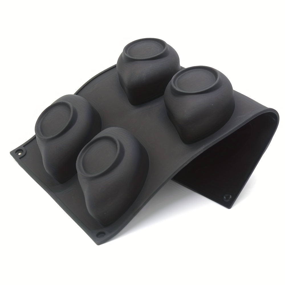 6 Cavity 3D Mango Shape Silicone Mould Chocolate Jelly Pudding Ice Cream & Frozen Desserts