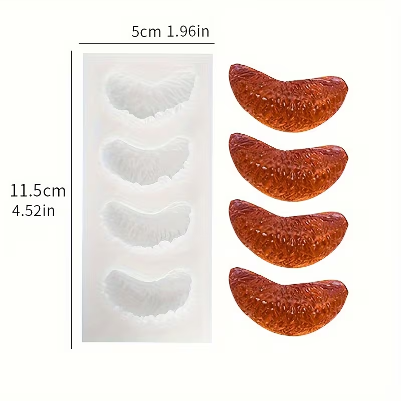 Imitation Orange Segment Silicone Baking Mould for Cake Chocolate Dessert Decoration