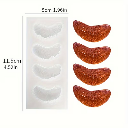 Imitation Orange Segment Silicone Baking Mould for Cake Chocolate Dessert Decoration