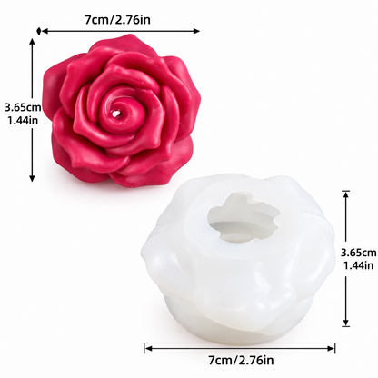 3D Rose Flower Silicone Candle Mould for Candle Making Soap Resin Art & DIY Crafts