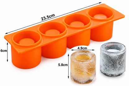 4 Cavity Round Silicone Mould for Mini Planters Candle Making Resin Art and DIY Craft Projects