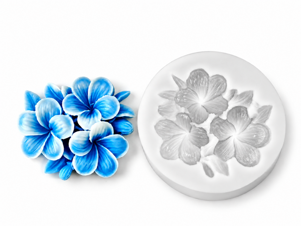 3D Plumeria Topping Flower Silicone Mold for Candle Making Soap Fondant Decorative Crafts