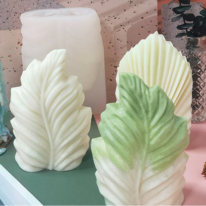 3D Large Leaf Silicone Candle Mold Decorative Candles Home Décor & Handmade Crafts
