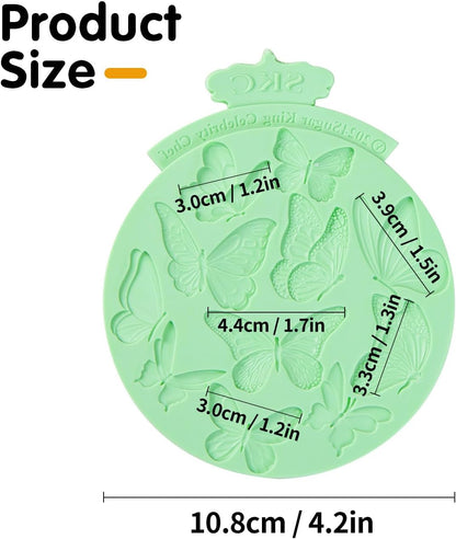 Butterfly Silicone Mould for Cake Decoration Chocolate Candy Soap Candle