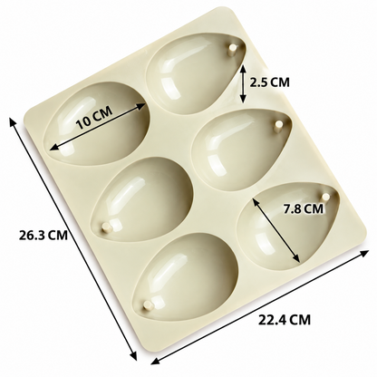 6 Cavity Water Drop Silicone Candle Mould for DIY Candles Aroma Wax Tablets and Floral Crafts