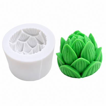 3D Lotus Flower Silicone Candle Mold DIY Wax Soap Resin & Home Decor