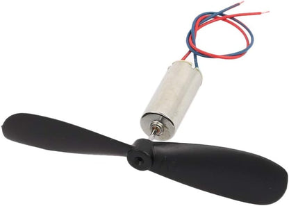 20X08mm (4 Motor + 6 Propeller) Coreless Motor DC 3.7V High Speed 51000RPM Micro Coreless Motor with Propeller High-Speed Mini Multi Copter Quadcopter