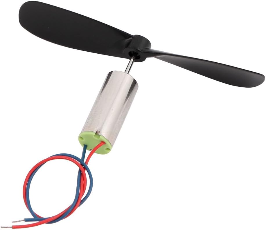 20X08mm (4 Motor + 6 Propeller) Coreless Motor DC 3.7V High Speed 51000RPM Micro Coreless Motor with Propeller High-Speed Mini Multi Copter Quadcopter