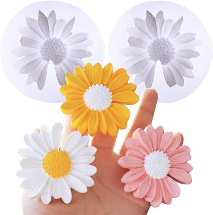 Daisy Flower Silicone Mould for Chocolate  Candy Jelly Soap Resin Candle