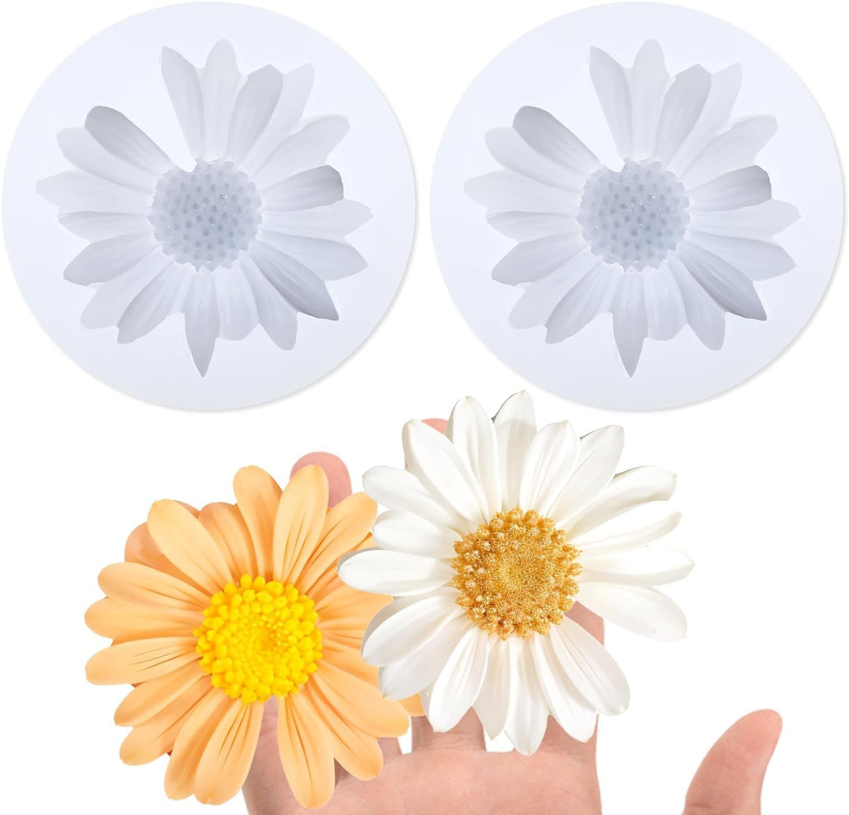 Daisy Flower Silicone Mould for Chocolate  Candy Jelly Soap Resin Candle
